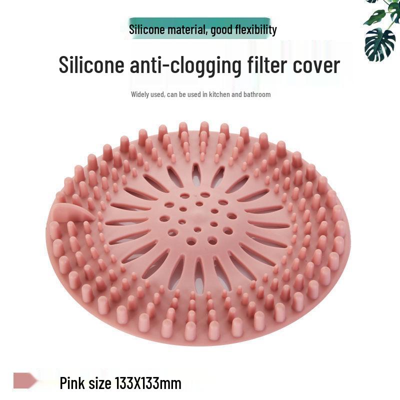 Silicone Anti-Clog Bathroom Floor Drain Hair Catcher