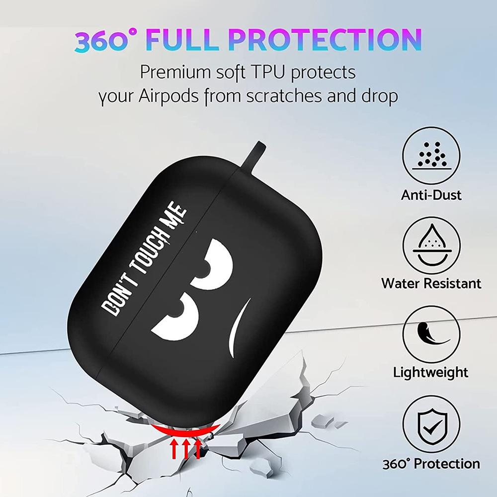 Suitable for AirPods 1 /1 generation 1 generation pro apple earphone protective case personality black cool expression