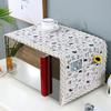 1PC Microwave Oven Machine Washable Cloth Cover Multi-purpose Cotton Linen 100*35cm Grease Proof Cover Kitchen Decor Dust Cover