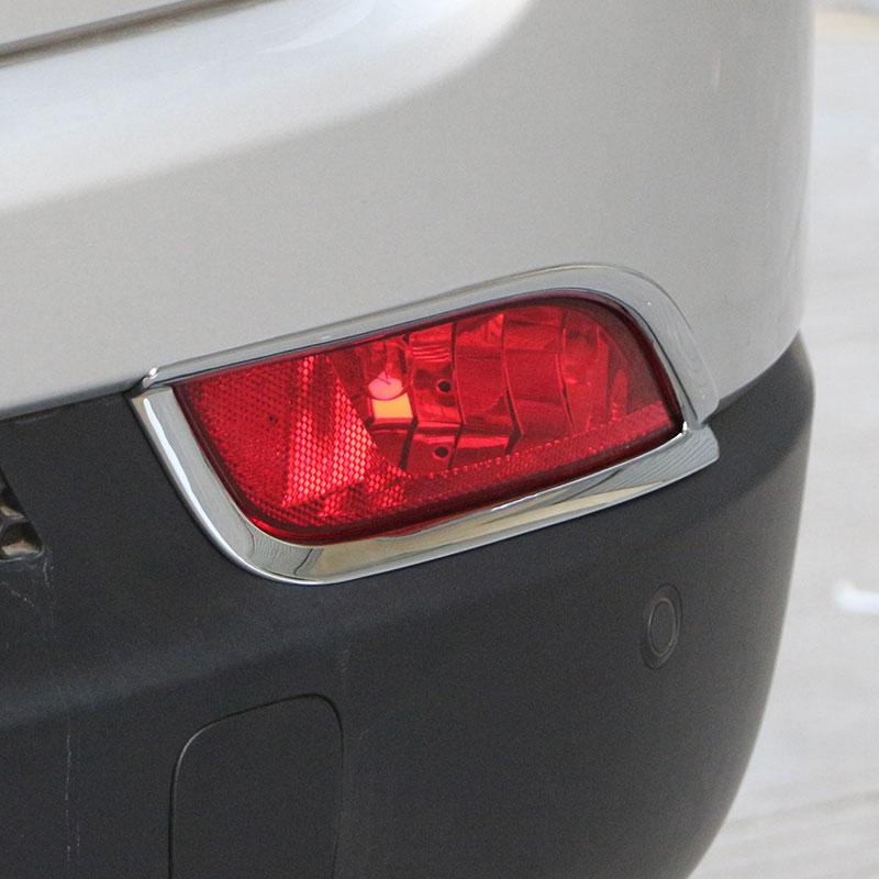 For Jeep Compass 2018 2019 2020 Rear Fog Light Frame 2Pcs Back Fog Lamp Decoration Sticker Trim Styling Accessories