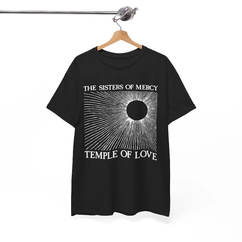 Sisters Of Mercy Temple Of Love Goth Tshirt Summer Unisexs And Unisexs Loose And Breathable Tshirt Top S