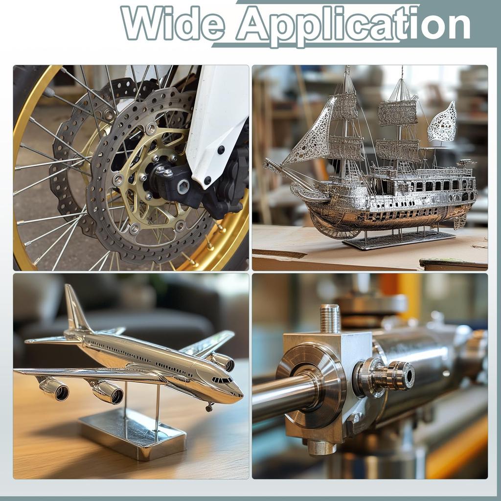 uxcell Set 304 Stainless Steel Rods 12mm x 153mm Solid Metal Shafts Round Bars for Model DIY Metalworking 5-Piece Lathes, Airplanes, Cars, Boats,