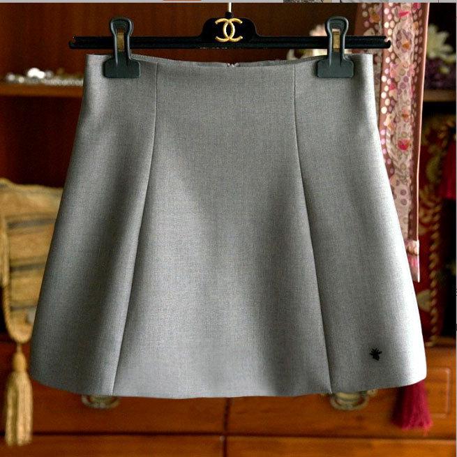 

Женские осенние шорты-юбка А-силуэта с высокой талией, стройнящие Extra Large серый