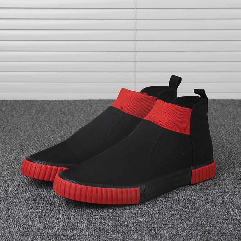 Fashion High Top Shoes For Men Green Flat Casual Shoes Men Comfy Breathable Men's Vulcanized Sneakers Espadrilles Zapatos Hombre