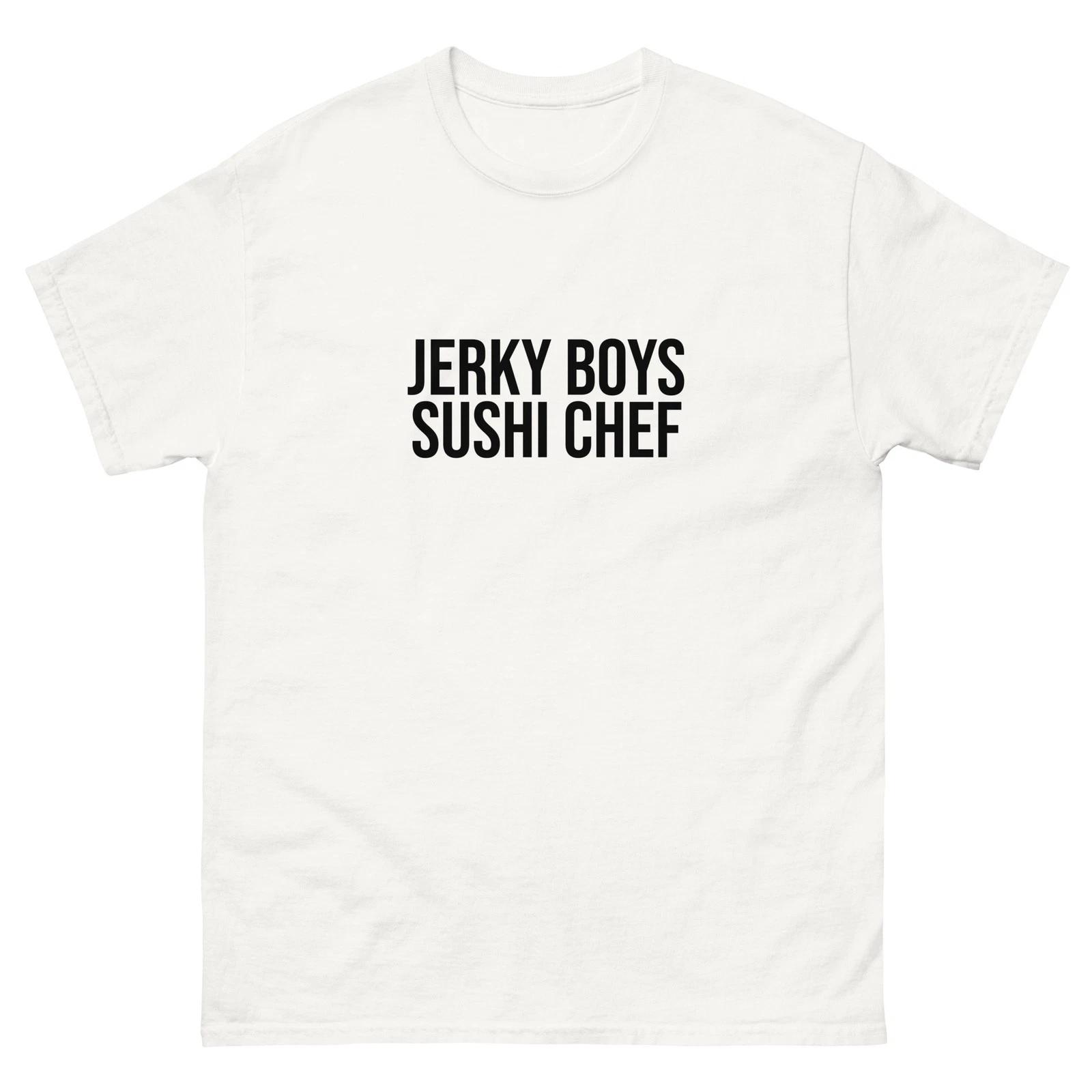 Jerky Boys Sushi Chef Comedy Classic The 90s 90’s Men white tee shirt t-shirt S