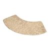 Curved Shower Bath Mat Anti Slip Household Decor Bath Rug Fan Shaped Foot Rug for Tub