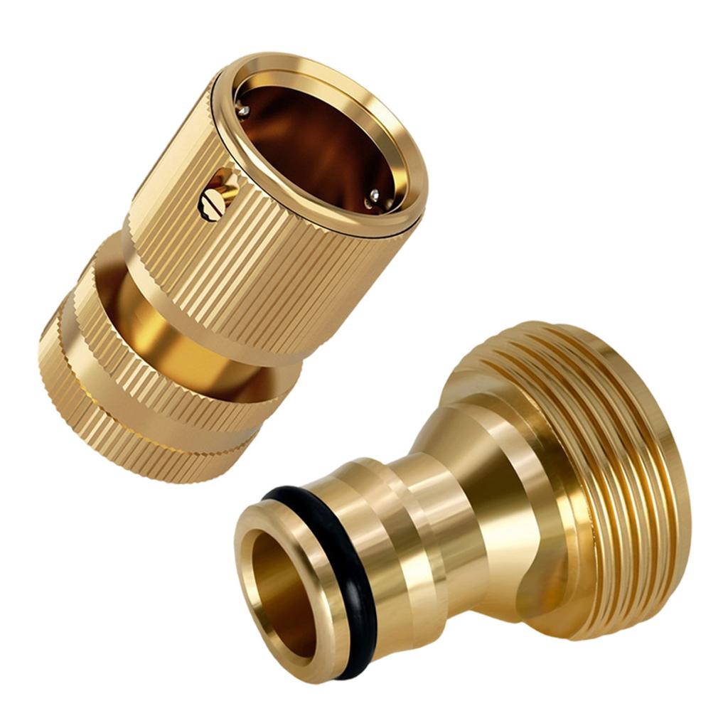 Garden Hose Quick Connect Fittings Brass Garden Hose Fitting Water Hose Connectors 3/4inch Garden Hose Fitting Connector