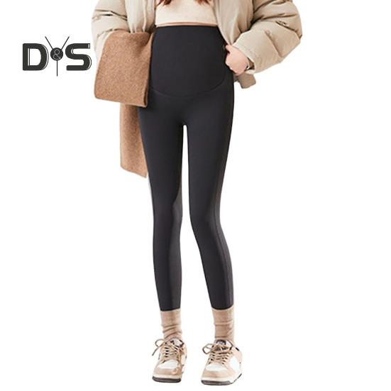 

Штани для вагітних Підтримка живота Приталені легінси з високою талією Жіночі нижні штани Весна Осінь Робота Відпочинок Йога Одяг для вагітних XL чорний