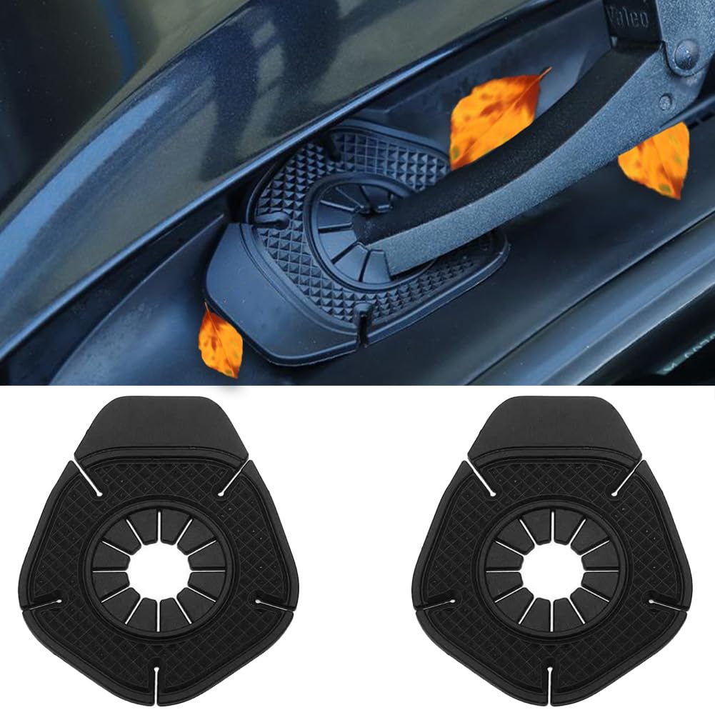 Moeagel Car Wiper Hole Cover, 2 Pieces Car Wiper Hole чёрный
