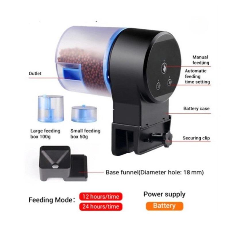 Household Fish Tank Food Dispenser Aquarium Automatic Feeder AK-01J/AK-01S Intelligent Timing Fish Food Feeding Machine