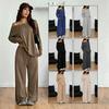2026 Women's Solid Color Long Sleeve Loose Cardigan Jacket for Autumn and Winter