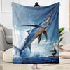 Ocean Animal Flannel Blanket - Soft and Comfortable, Suitable for Sofas, Beds, Offices, Travel, All Seasons, and A Great Gift for The Holidays.