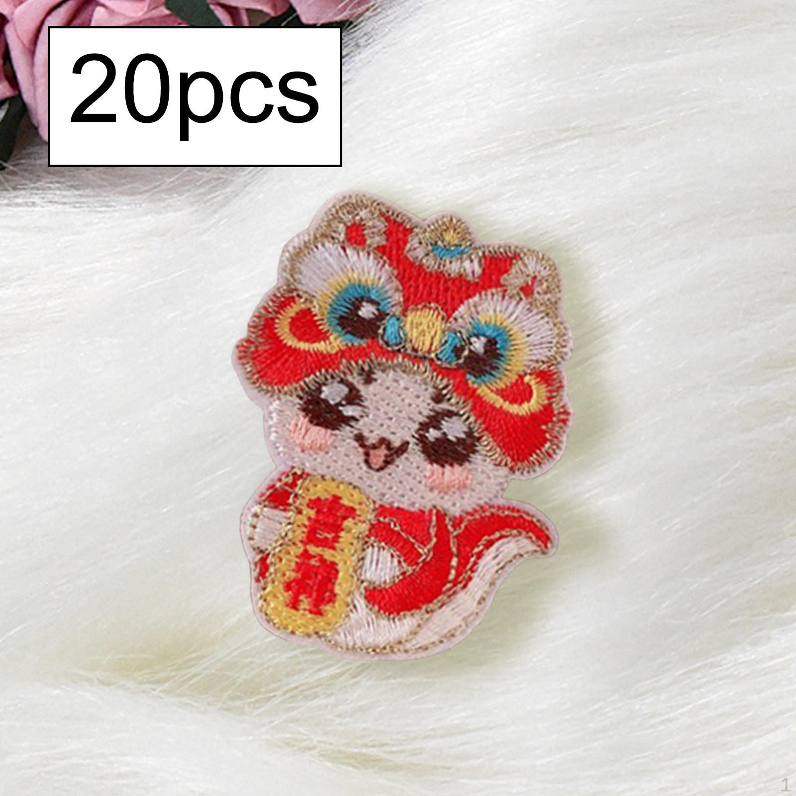 

20 шт. Китайские заколки для волос на год, милые булавки для карнавального костюма Auspicious