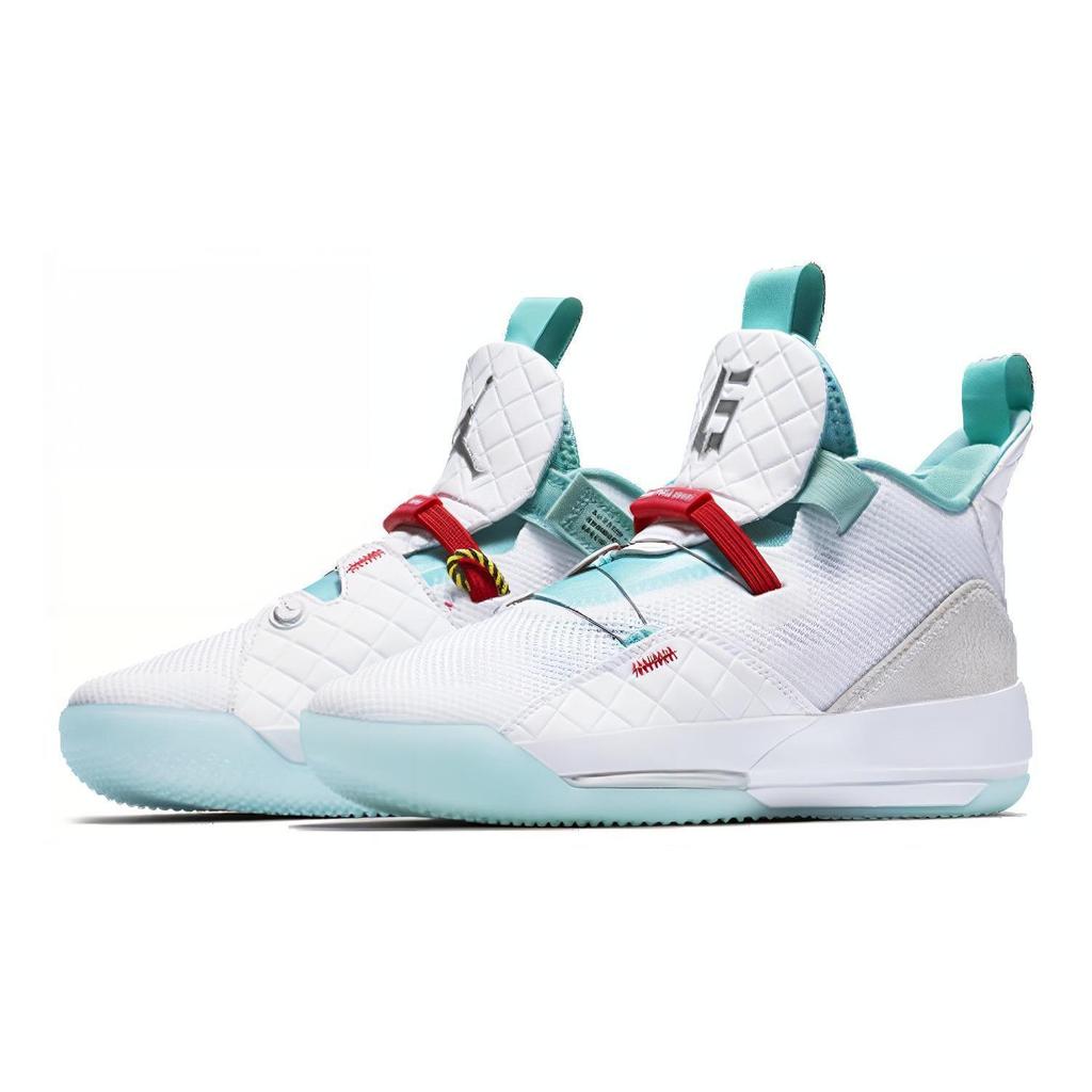 Jordan Air Jordan 33 Comfortable Cushioning Mid top Children's Basketball Shoes Teenagers AQ9244-101