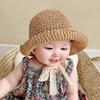 Children Kids Princess Casual Beach Hat Straw Cap Lace Baby Hat Panama Cap