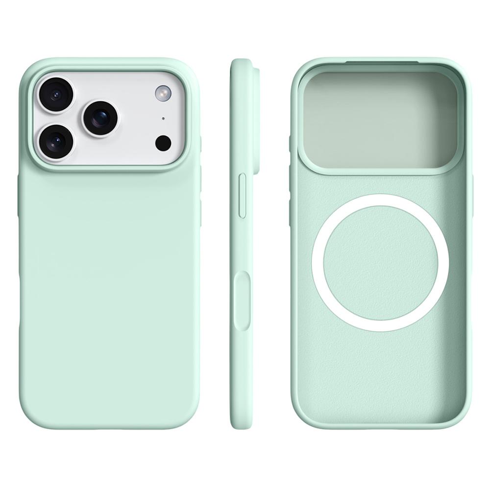 For iPhone 17 Pro Case Compatible with MagSafe Ultra Thin Liquid Silicone + PC Phone Cover