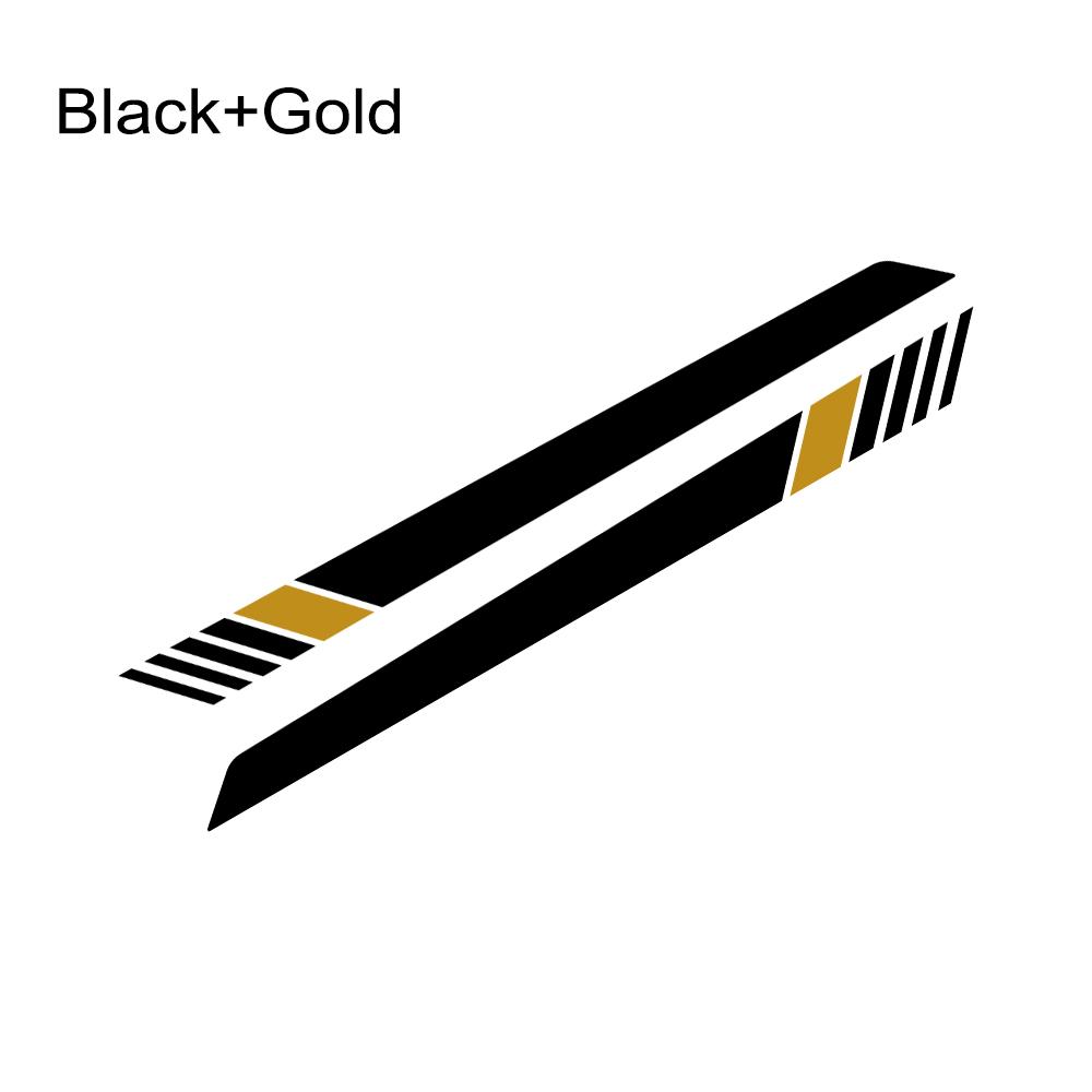 2PCS Car Side Door Vinyl Decals Racing Stripes Decals Sticker Decoration Auto Accessories For Mercedes Benz Smart Fortwo 453 451 LK8