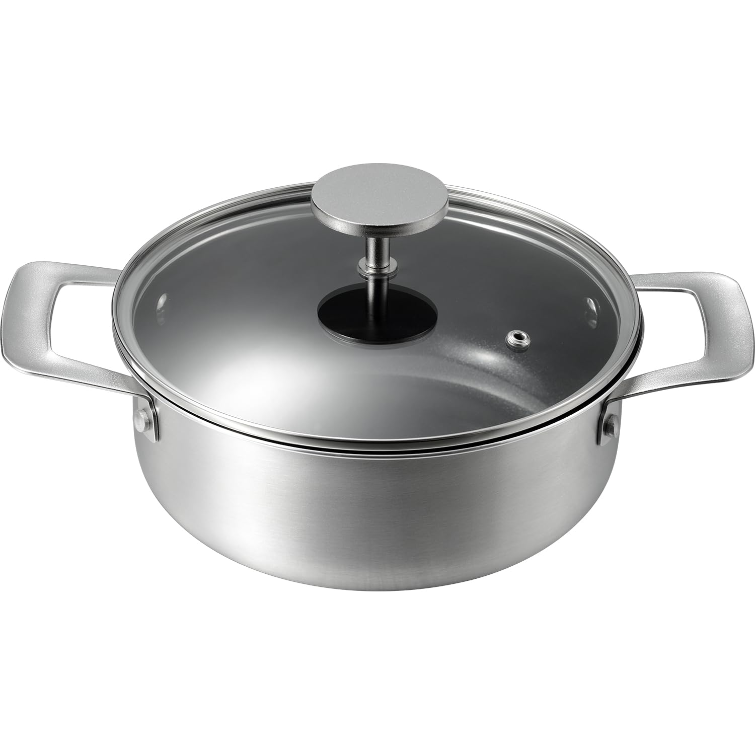 

Wahei Freiz Grace MB-3639, 20cm Matte Aluminum and Black Ceramic Pot with Lid, Induction and Gas Compatible, Ceramic Coating, PFOA and PFOS Free