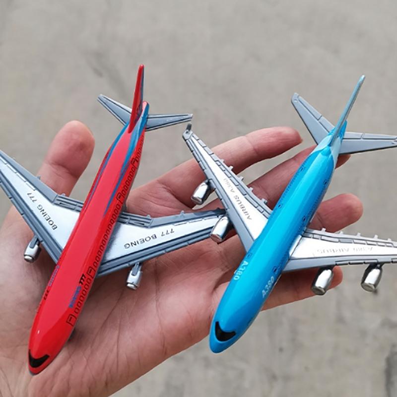 1/2 Stück Sammellegierung B777 A380 Flugzeug für Jungen Kinder Geschenk Simulationsmetallflugzeug 1:400 Aluminium Verkehrsflugzeug Modell Spielzeug