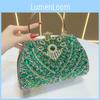 Moderne Polyester Damen Clutch Tasche Für Abendveranstaltungen Mit Strass-Dekor Und Schlossverschluss
