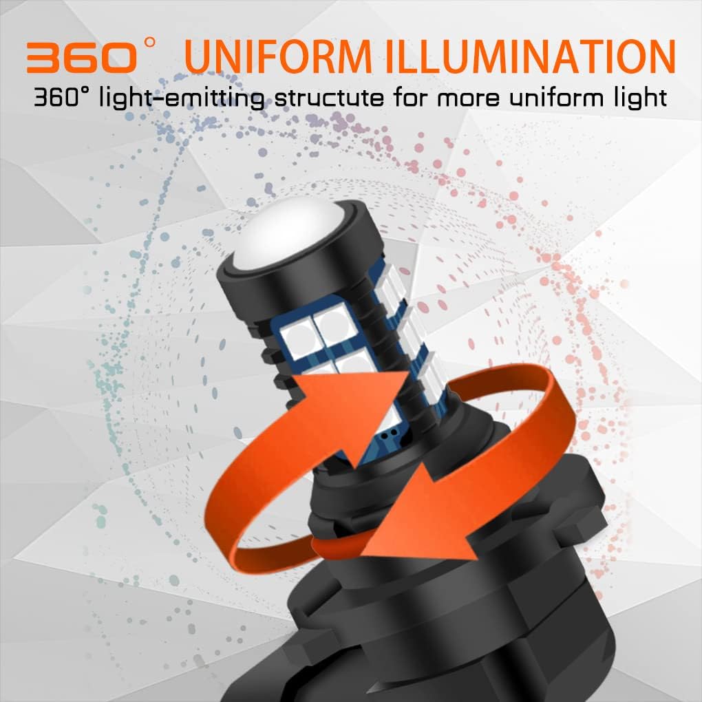 GLOFE 9005 9006 HB3 HB4 LED-lampa 10000K Djupblå H10 Extremt Superljus