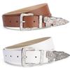 Stylish and Versatile Western Vintage Embossed Buckle Belt with Exquisite Mermaid-Inspired Decorative Details Trendy Unisex Belt