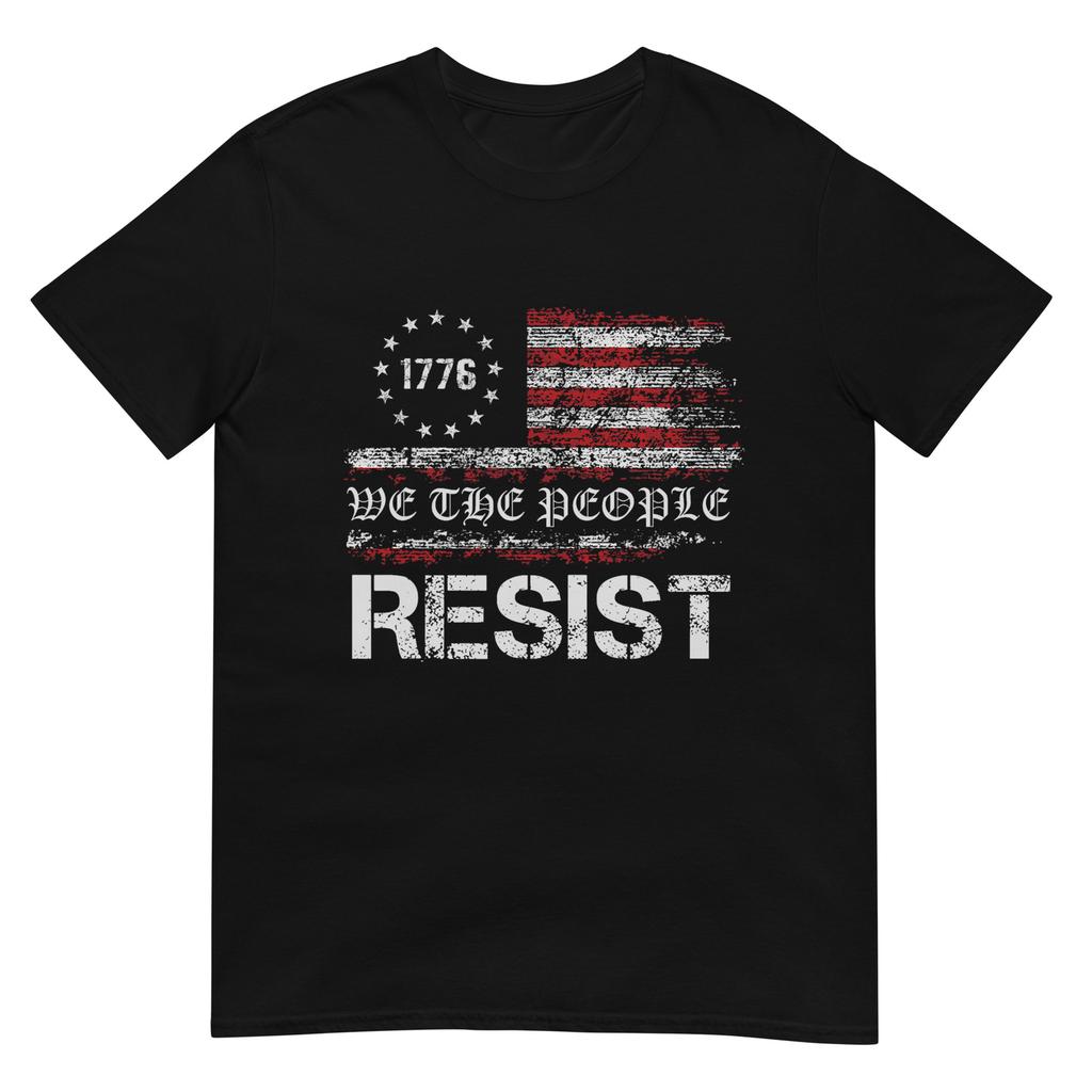 Resist Trump Protest Anti Political Us Flag We The People TShirt