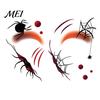 Temporary Face Tattoos for Party Halloween Tattoo Stickers, Waterproof Scary Makeup Decals Party, Funny Wound Scar Body Art Kids Adults Easy