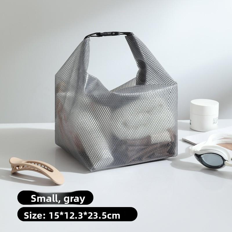 

Portable Waterproof Large Capacity Shower Bag for Travel and Business Trips - Suitable for Men and Women Swimming and Fitness Storage Bag Small чёрный/прозрачный