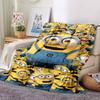 Minion Invasion Blanket Soft Throw Blanket For Home Bedroom Bed Sofa Travel Office Solid Christmas Blanket