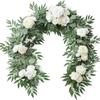 180CM Artificial Eucalyptus Willow Leaf Vine Wedding Wall Decoration Green Plant Dining Table Arrangement Eucalyptus Leaves