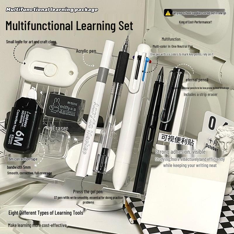 Creative Cute Stationery Set: 9-Piece Student Class Reward & Souvenir