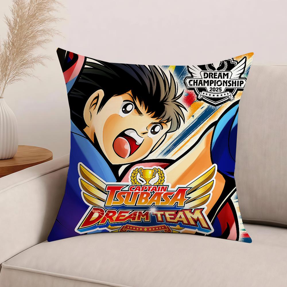 Anime Captain Tsubasa Pillow Case Office Cushions Suitable For Sofa Car Bedroom Decorative Cushion Cover