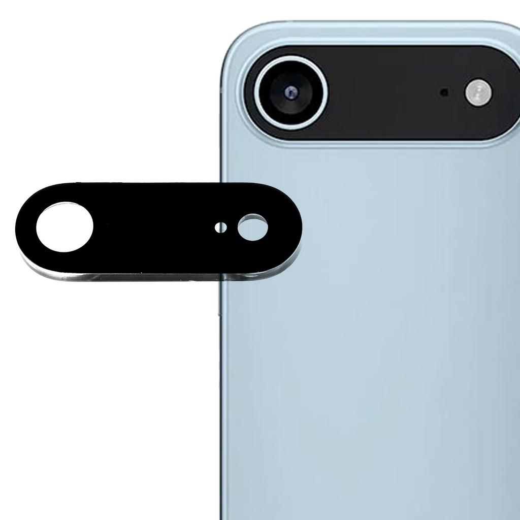 For iPhone 17 Air Herdet Glass Linsebeskytter Svart Silketrykk Kameralinsefilm