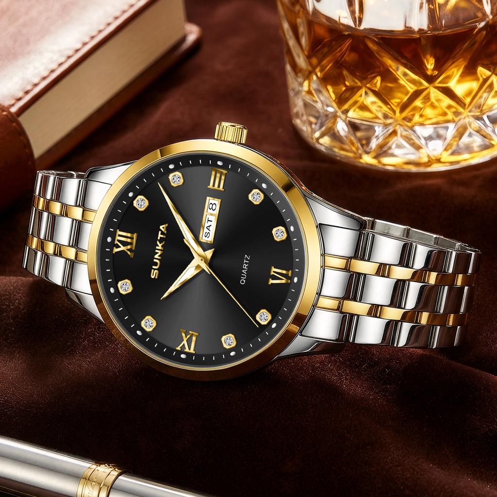 LIGE Luxury Brand Man Watch Waterproof Luminous Date Week Men's Quartz Wristwatch Stainless Steel Fashion Sports Men Watches