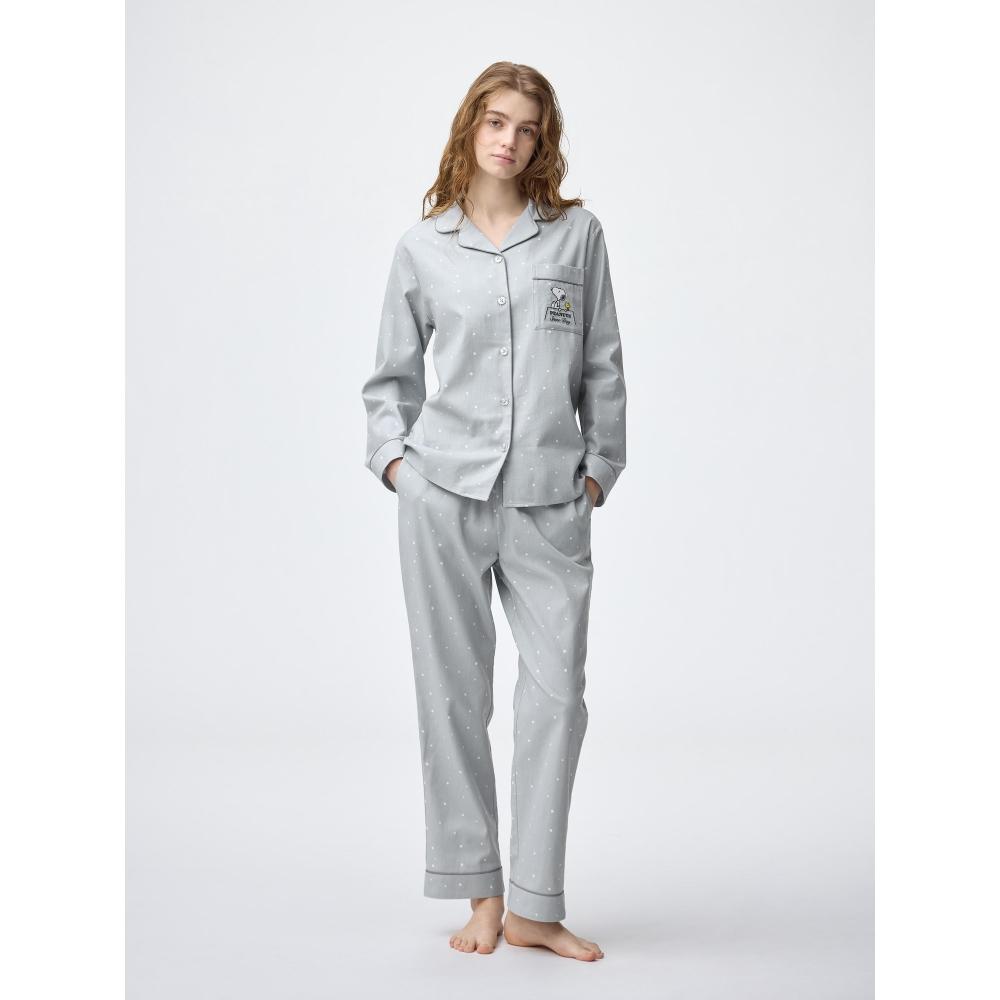 GU by Uniqlo Flannel Pajamas  Long Sleeves   Long Pants  Peanuts