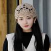 Basin Hat Hollow Flower Knitted Hat Panama Cap Beanies Fashion Crochet Bucket Hat  Girls