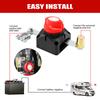 275A On Off Battery Disconnect Switch Master DC 12-48V Waterproof Battery Cut Off Switch for Car Vehicle RV Yacht and Boat