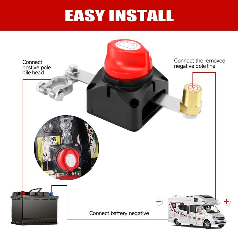 275A On Off Battery Disconnect Switch Master DC 12-48V Waterproof Battery Cut Off Switch for Car Vehicle RV Yacht and Boat