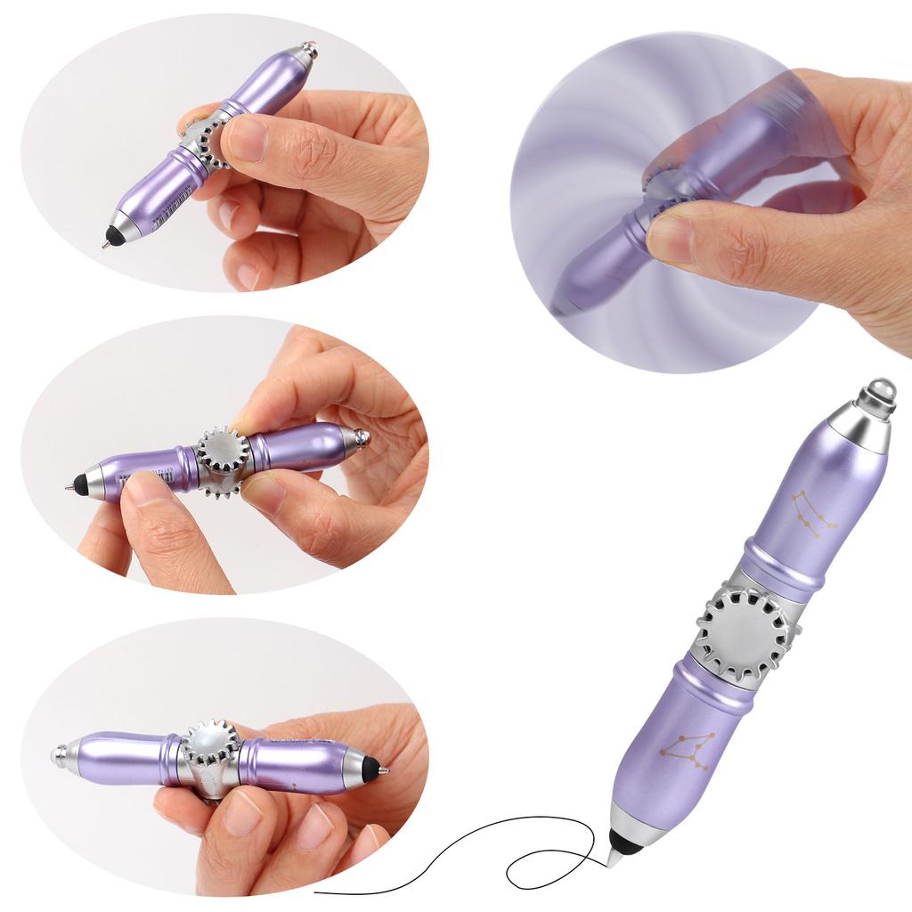 4Pcs Fidget Pen Multi-Function Spinning Pen Stress Reducer Pens For Spinning