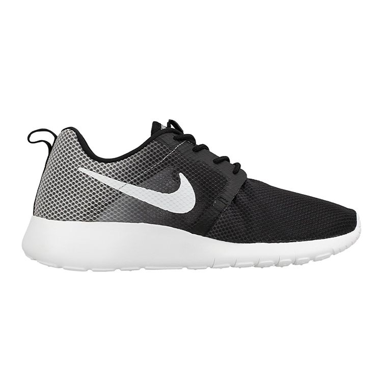 Nike Roshe One Flight Sports Color Block Non-Slip Shock Absorbing Durable Low Top Kids Running Shoes Kids Sneaker Black Gray 705485-001