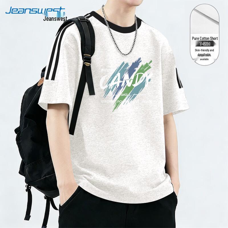 

Jeanswest American Street Two-Stripe Loose T-Shirt 3XL