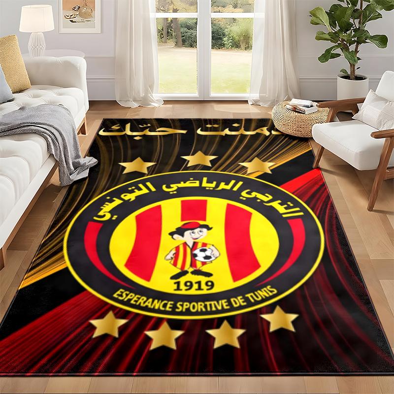 Espérance Sportive de Tunis Carpet Door Mat for Living Room or Bedroom Protective Mat Under Chair Office Decoration Christmas Gift Birthday Present