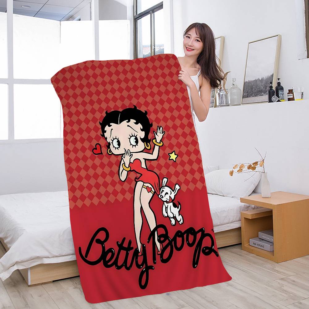 B-Betty Girl B-Boops Microfiber Beach Towel Absorbent Quick Dry Soft Yoga Swimming Resort Mountain Climbing Towel