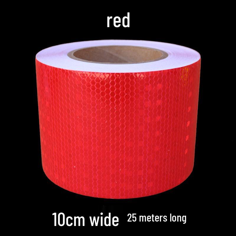 5cm Black Yellow Reflective Honeycomb Arrow Warning Tape Car Sticker