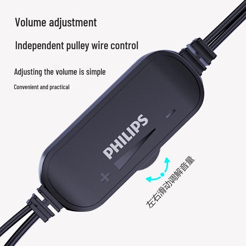 Philips SPA3208 Mini Wired Computer Speaker CN Plug (adapter Included)