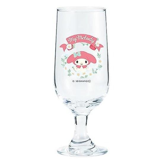Sun Art Sanrio My Melody Glass Melo Soda Approximately 270ml Miscellaneous Goods Gift Present Made Japan SAN4216-3