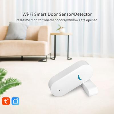 Intelligenter WiFi-Türsensor-Fensteralarm, kompatibel mit Alexa und Google Home Wireless Control