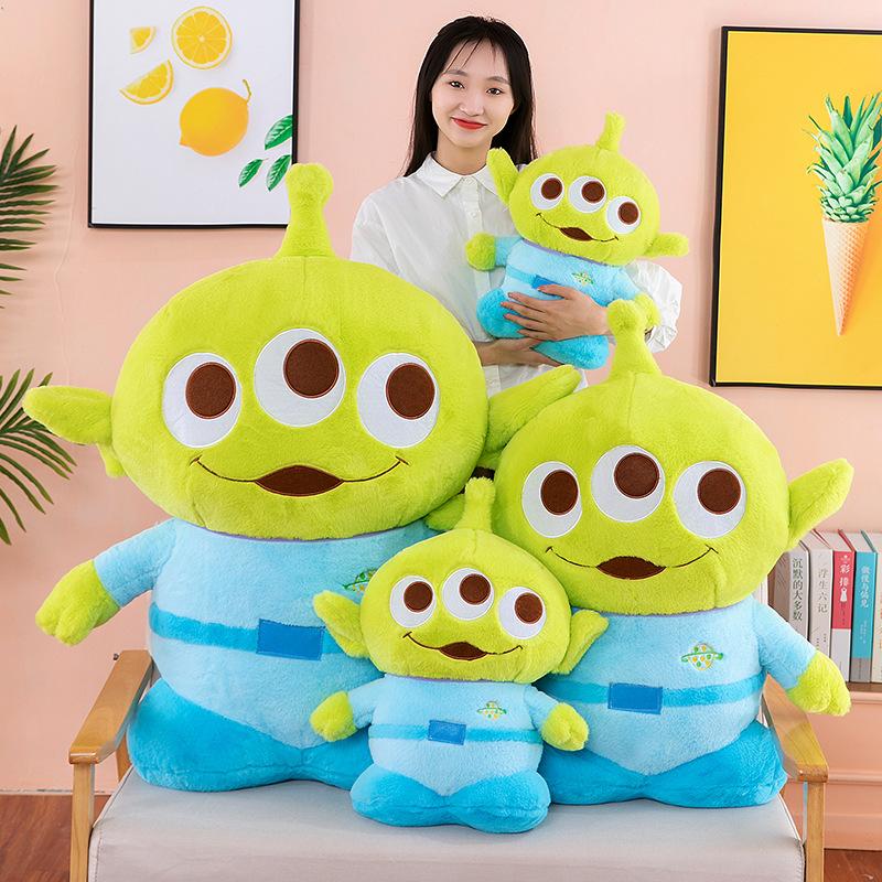 In-Stock Toy Story Three Eyed Alien Plush Toy Cute Cartoon Soft Fluffy Stuffed Doll Home Decor Perfect Gift For Female