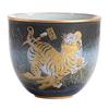 Sushi Ceramic Hand-Painted Five Tigers Tea Cup Gift Set